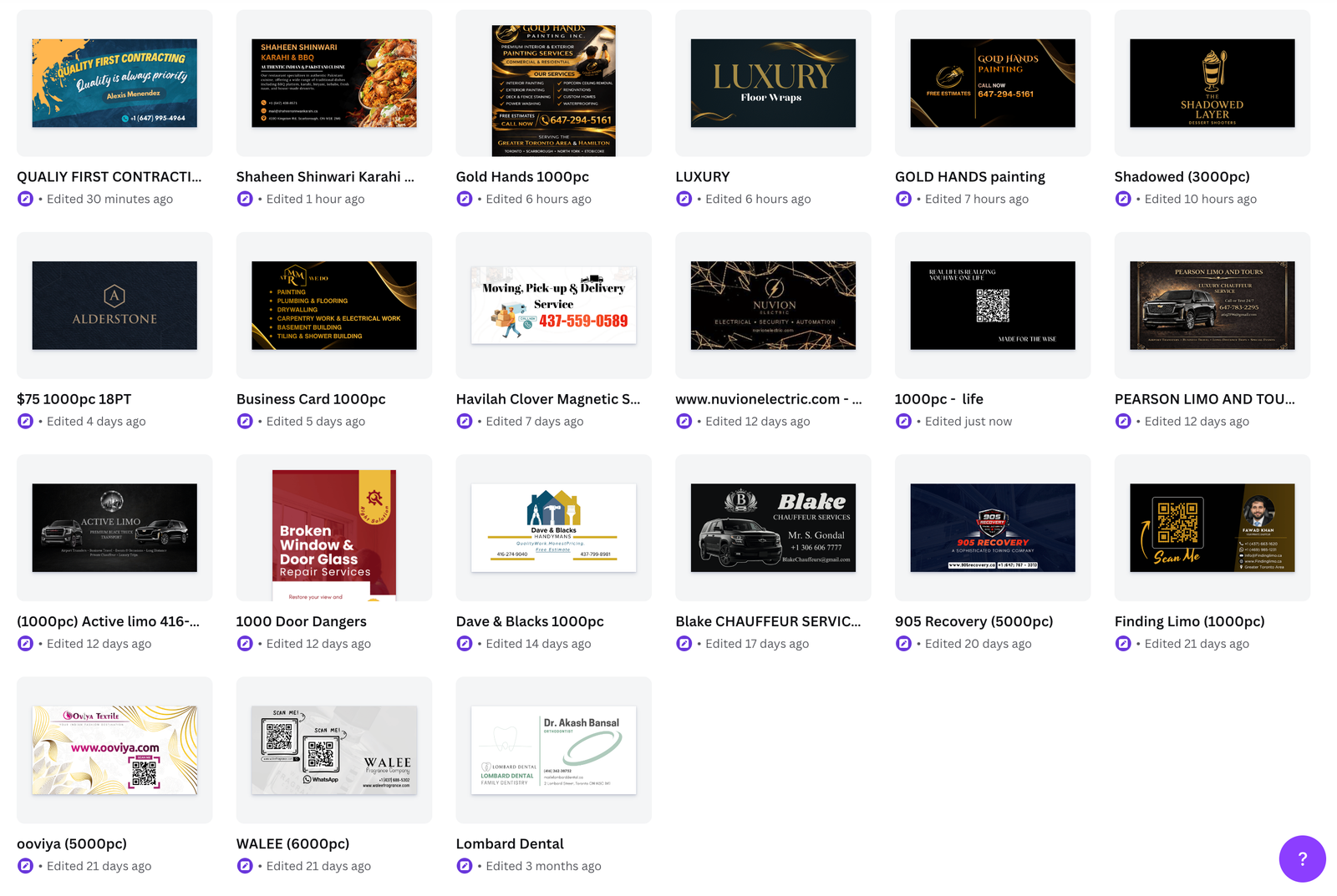 Business Card Sample